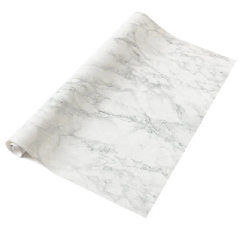 Image of D-C-Fix Marble Cortes Silver Self Adhesive Vinyl Wrap Film For Kitchen Worktops And Furniture 15M(L) 67.5Cm(W)