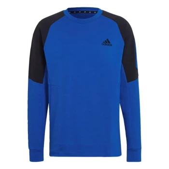 Image of adidas Designed For Gameday Sweatshirt Mens - Blue