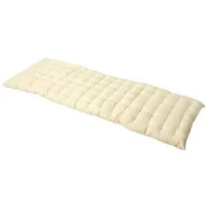 Image of Cream Bench Cushion, Three Seater - Homescapes