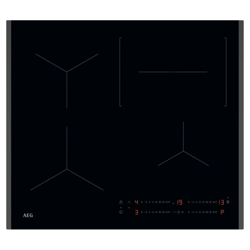 Image of AEG TO64IC0XFB 59cm Series 5000 4 Zone Bevelled Edge Induction Hob - BLACK TO64IC0XFB
