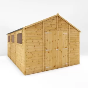 Image of Mercia 15ft x 10ft Premium Shiplap Modular Workshop Shed