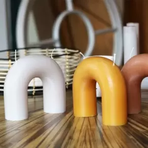 Image of Broste Copenhagen Bend Candle Rainy Day