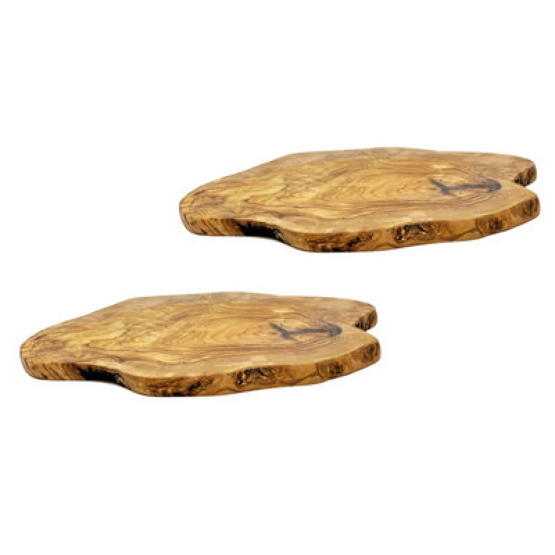 Image of Verano Spanish Ceramics Olive Wood Natural Grained Rustic Kitchen Dining Table Countertop Trivet (L) 26cm Natural unisex