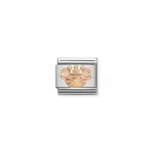Image of Composable Classic Relief Symbols Stainless Steel Rose Gold King Rat Link 430106/16