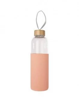 Image of Premier Housewares Mimo Glass Bottle - Pale Pink