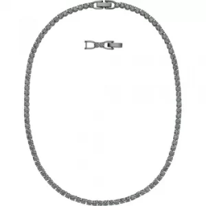 Image of Swarovski Tennis Deluxe Crystal Ruthenium Plated Necklace 5517113