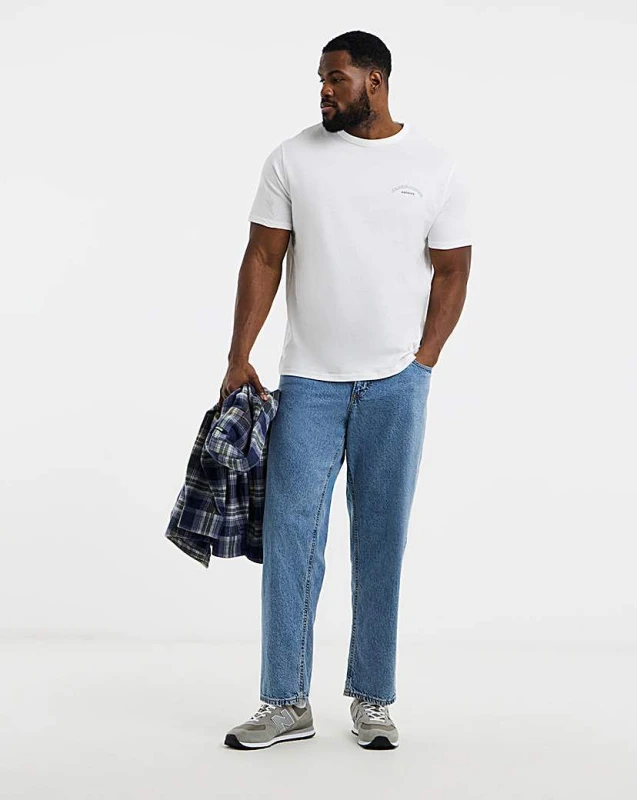 Image of jack & jones Jack & Jones Chris Relaxed Fit Jean Blue Denim - JACK & JONES - Size: 42R Blue Denim Male 42R JA41606