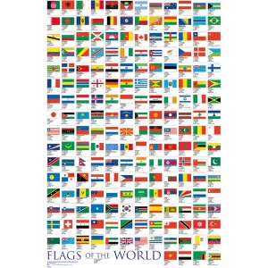 Image of Flags Of the World 2017 Maxi Poster