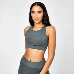 Image of USA Pro Medium Sports Bra - Charcoal Marl