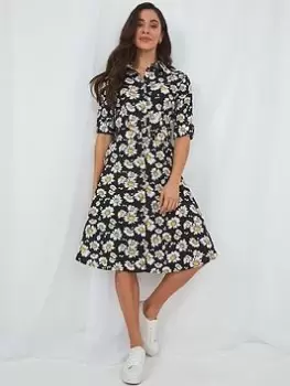 Image of Joe Browns The Joni Daisy Shirt Dress -black, Black, Size 8, Women