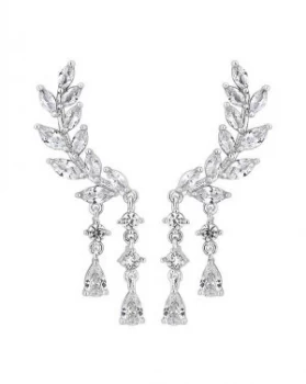 Image of Jon Richard Silver Ear Climber Earring