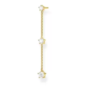 Image of Yellow Gold Stone Chain Single Earring H2150-414-14
