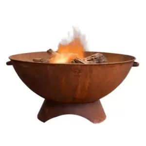 Image of Ivyline 29cm Outdoor Artisan Firebowl - Rust Iron