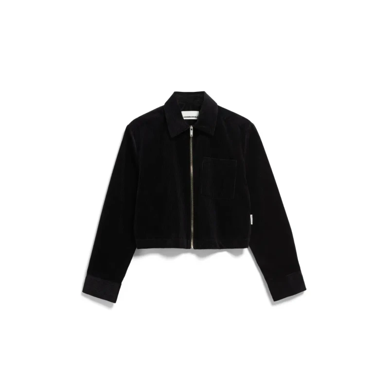 Image of ARMEDANGELS Womens overshirt ARMEDANGELS Saedaa Corduroy Noir Female L