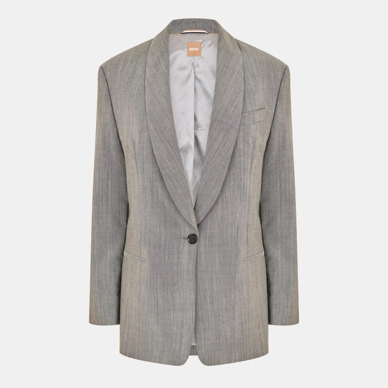 Image of Boss Womens Jigago Formal Jacket Silver female 4 (XXS)