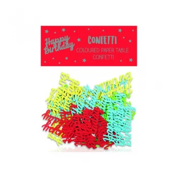 Image of Happy Birthday Paper Table Confetti Pack of 12 24405-HB