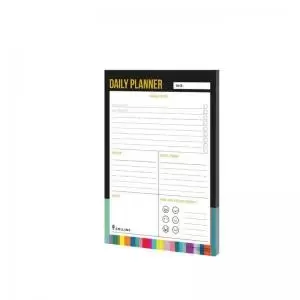 Image of Collins Edge Rainbow Daily Planner Desk Pad 60 Sheets A5 ED15U1.99
