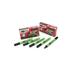 Image of Show-me Slim Barrel DryWipe Medium Point Black Pack of 10