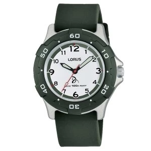 Image of Lorus RRX15GX9 Novak Djokovic Foundation Green Silicone Strap Watch