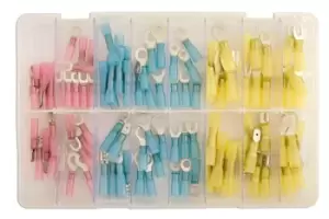 Image of Assorted Heatshrink Terminals Box Qty 100 Connect 31855