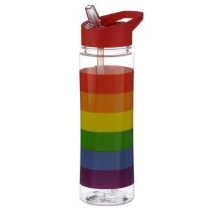 Image of Reusable 550ml Plastic Water Bottle - Somewhere Rainbow