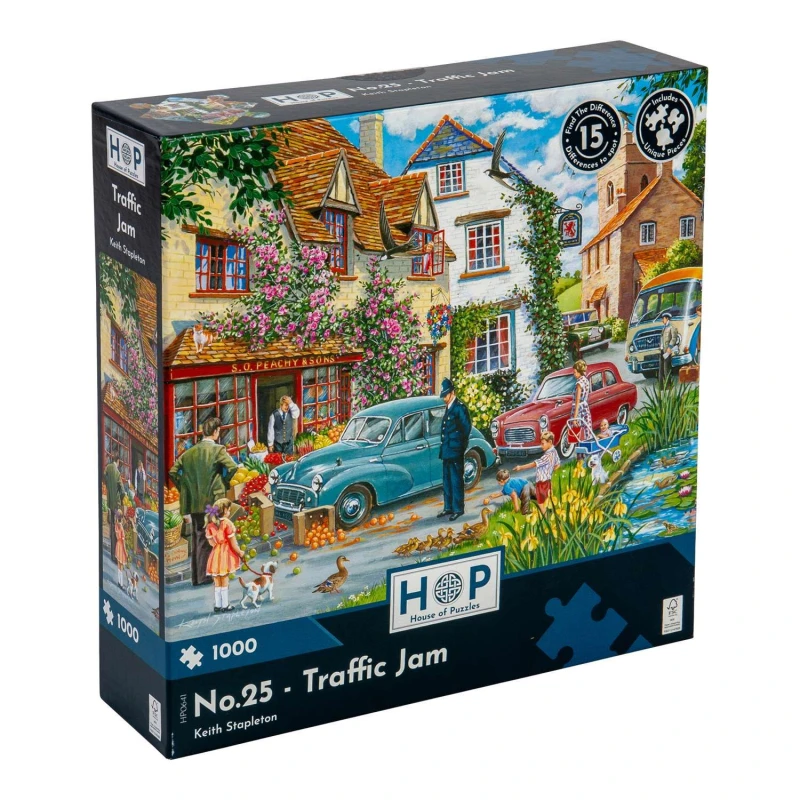 Image of The House Of Puzzles No. 25 - Traffic Jam, 1000 Piece Jigsaw Puzzle Multi unisex