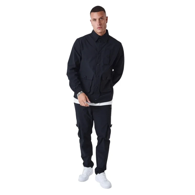 Image of Project X Paris Multi-pocket overshirt Project X Paris Noir Male XL