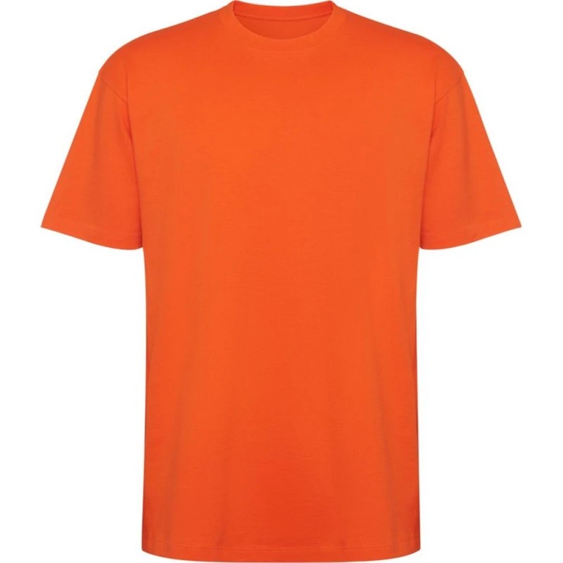 Image of ROLY ROLY Men Bull Oversized Short-Sleeved T-Shirt in Orange Size: X-Small Orange XS Male 5063806098232