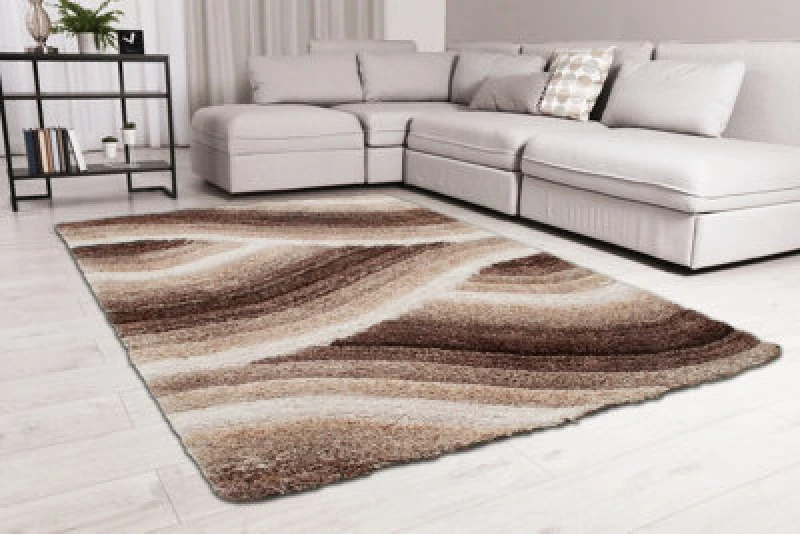 Image of Ds Living Ultra Plush Wave Latte Rug