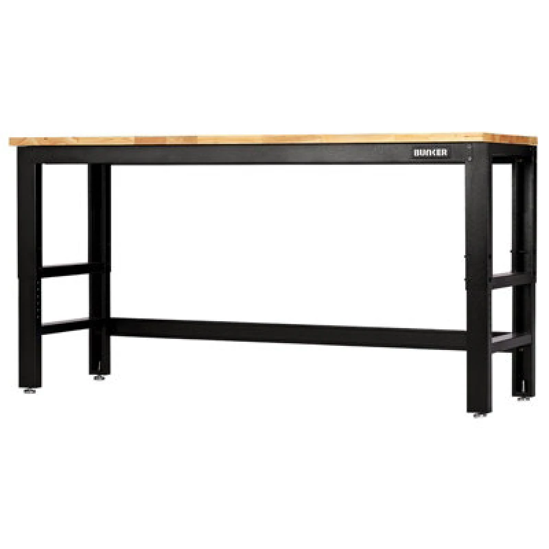 Image of Bunker Hardwood Worktop Workbench 28091 Length: 1.8m