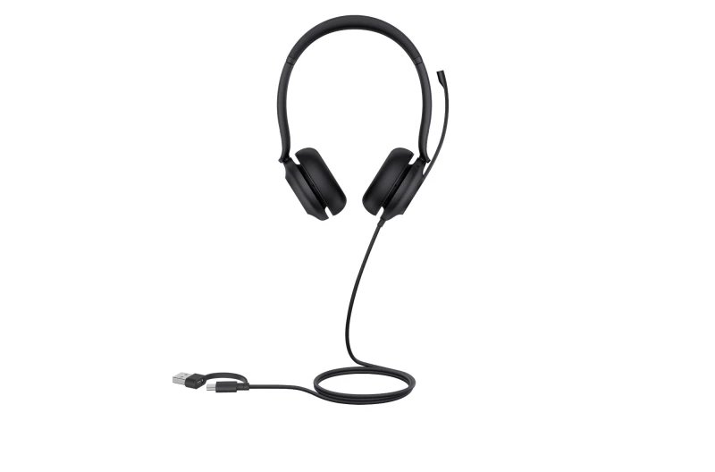 Image of Yealink UH35 Dual Wired On Ear Headset USB-A Black 1308163