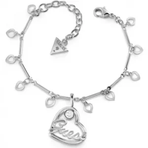 Image of Ladies Guess Princess Silver Bracelet