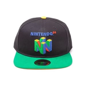 Image of Nintendo - Original N64 Logo Snapback Baseball Cap