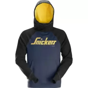 Image of Snickers 2889 Logo Sweatshirt Hoodie Navy / Black S