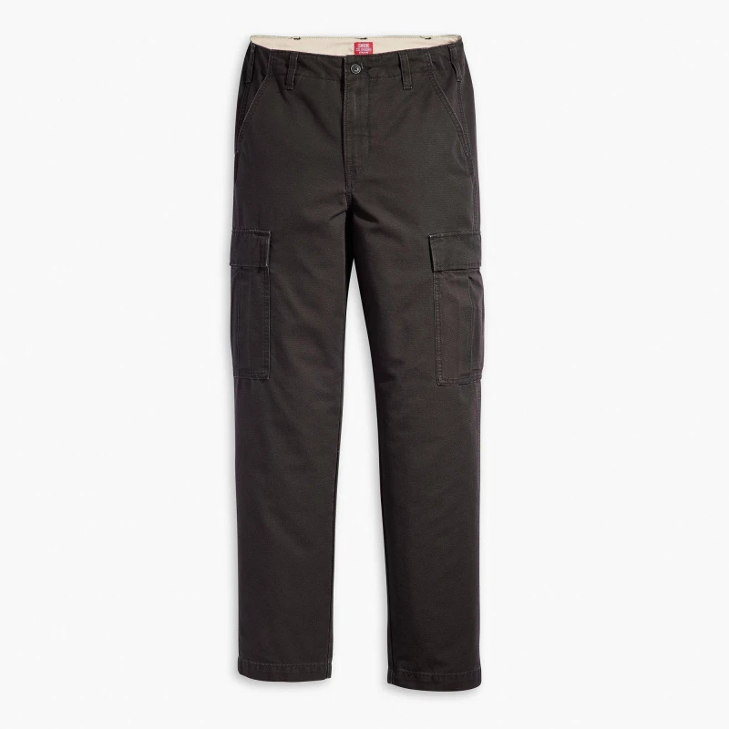 Image of Levis Straight Meteorite Cargo Trousers - Black 36 R