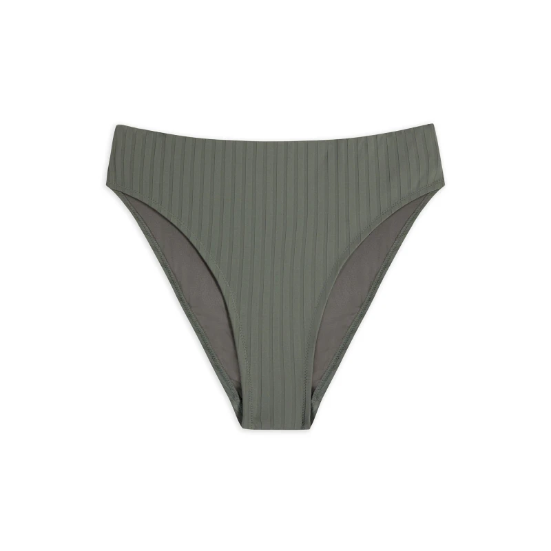 Image of Chelsea Peers Womens ChelsP Heavyweight High Waisted Bikini Bottoms Rib female 12 (M)