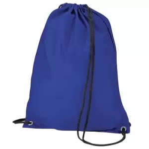 Image of BagBase Budget Water Resistant Sports Gymsac Drawstring Bag (11L) (One Size) (Royal)