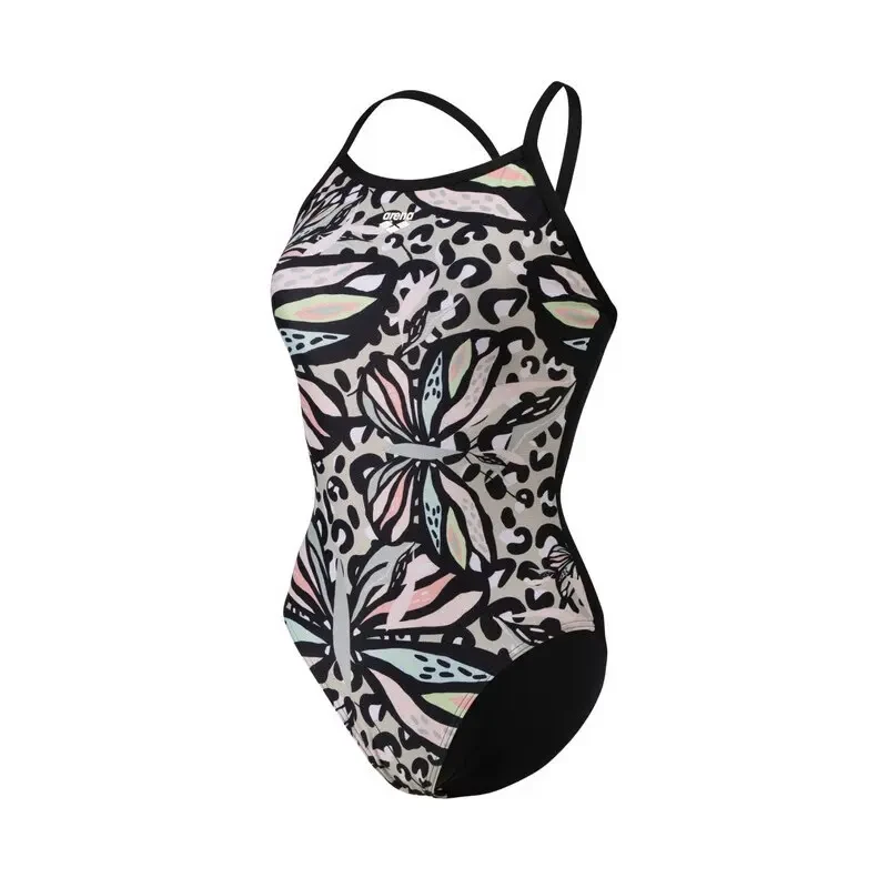 Image of Womens 1 Piece swimsuit Arena Butterflies Noir Female 38