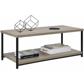 Image of Alphason - Elmwood Coffee Table Distressed Grey Sonoma Oak