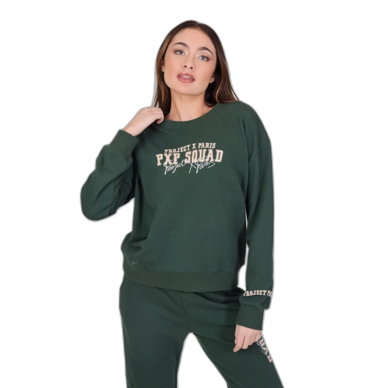 Image of Project X Paris Sweatshirt Crewneck woman Project X Paris squad Vert Female S