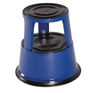 Image of Kik 0.43m Step Steel Stool Blue