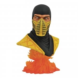 Image of Diamond Select Mortal Kombat 11 Legends In 3D Scorpion 1/2 Scale Bust