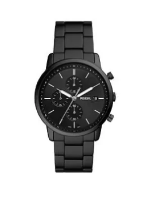 Image of Fossil Fossil Minimalist Chronograph Mens Watch, Black, Men