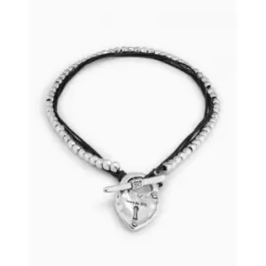 Image of The Secret Silver Leather Necklace