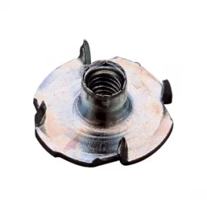 Image of Toolcraft Drive In Nuts Galvanised Steel M4 Pack Of 10