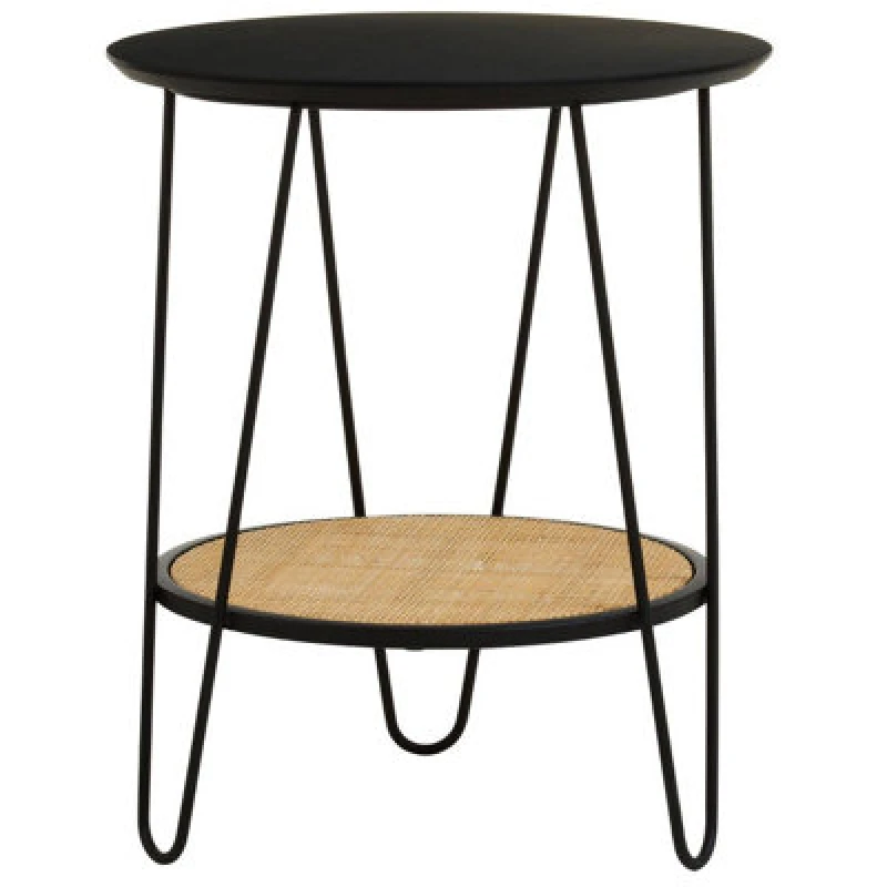 Image of Interiors by PH Side Table With Hairpin Legs, Black 2406747
