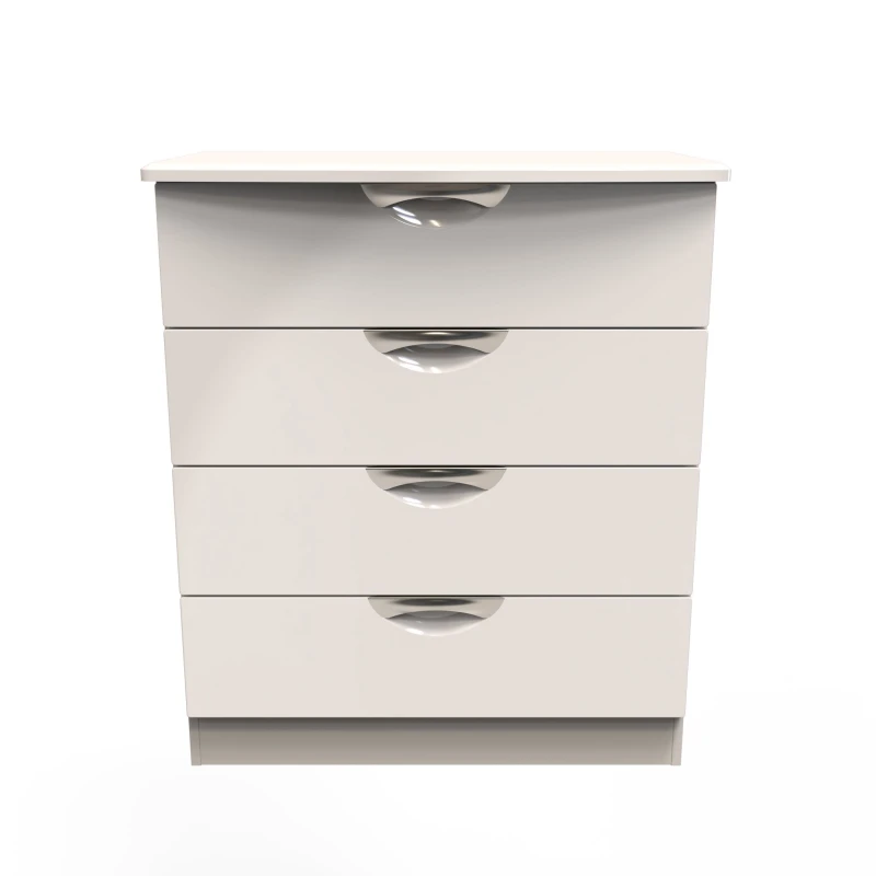 Image of Ready Assembled 2 U Holborn 4 Drawer Chest (Ready Assembled) in Taupe Size: Medium Taupe Unisex Medium