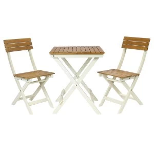 Image of Charles Bentley Kingston Bistro Set - Cream