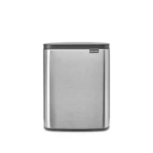 Image of Brabantia 12L Bo Waste Bin - Matt Steel