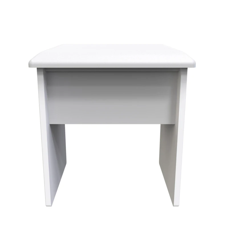 Image of Turin Stool In Kashmir Gloss & White (Ready Assembled)